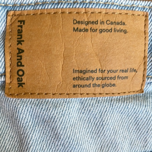 Frank and Oak Mom High Waisted Denim Shorts - Picture 6 of 8